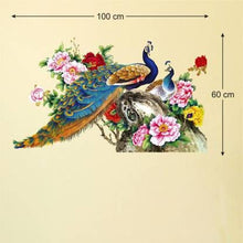 Load image into Gallery viewer, Peacock wall sticker for living room